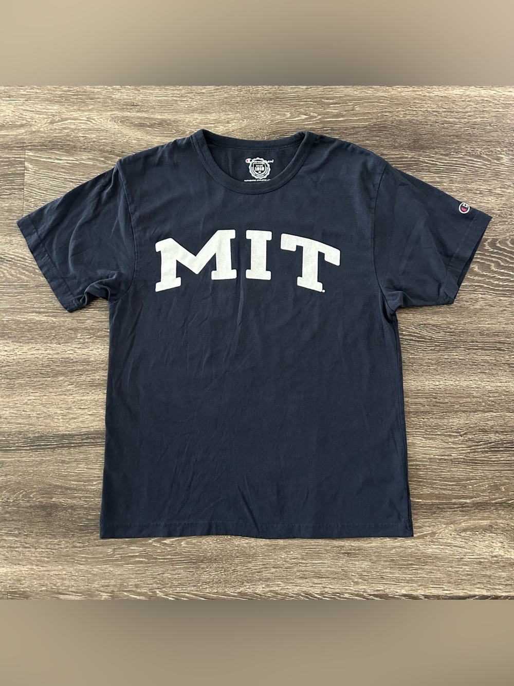 Champion MIT Massachusetts Institute of Technology T-Shirt Navy Blue Size S